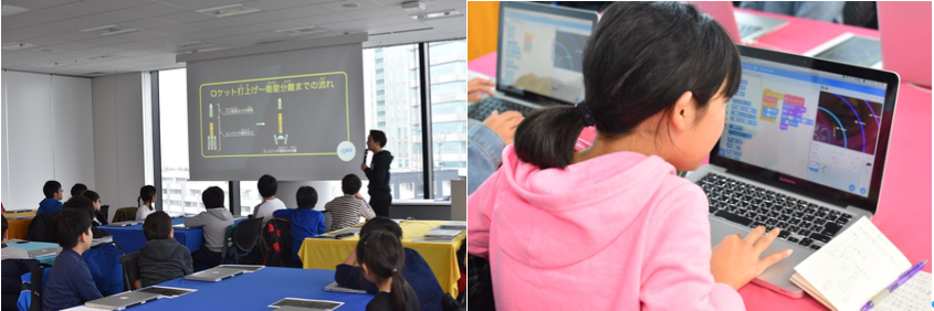 2020年2月にTech Kids Schoolが実施した模擬授業の様子